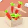 Carrot Harvest Game Wooden Educational Sorting for Cognitive Ability Toddler view 4