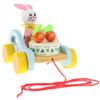 Cute Rabbit Wooden Pull Along Walking Toy Development Toys for Baby Toddler view 1