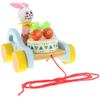 Cute Rabbit Wooden Pull Along Walking Toy Development Toys for Baby Toddler view 2