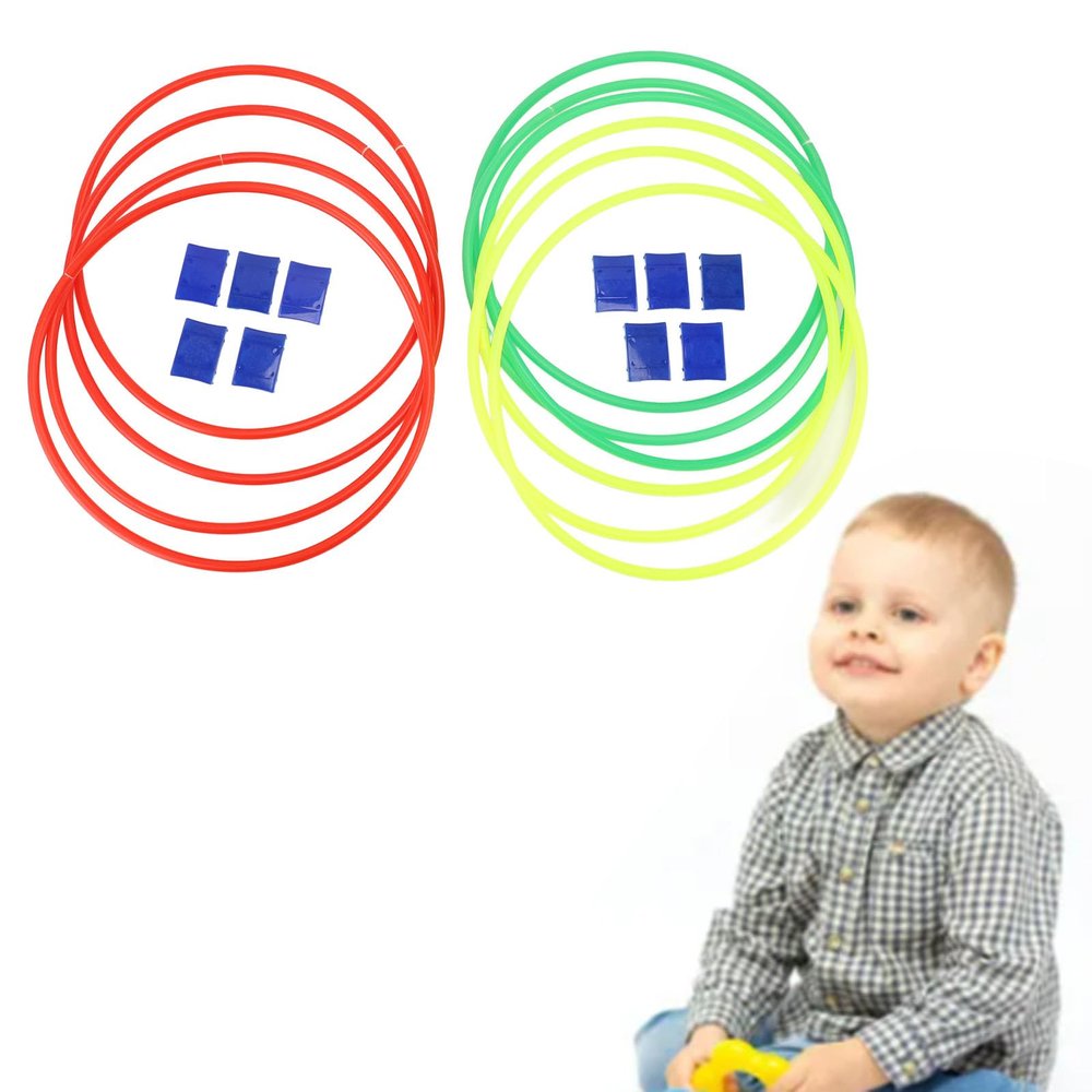 10 Pcs Sensory Training, Sensory Exercise Hoops Exercise Equipment Toy, Enhances Focus Balance Exercise Coordination and Brain Development for Students