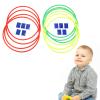 10 Pcs Sensory Training, Sensory Exercise Hoops Exercise Equipment Toy, Enhances Focus Balance Exercise Coordination and Brain Development for Students view 1