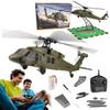 Aetheria WL K170 RC Helicopter with Altitude Hovering, 2.4G 4CH Remote Control Military Gyroscope Aircraft, UH-60L Brushless Motor 6G/3D Stunt Flybarless Plane for Adults - RTF view 1