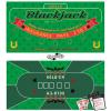 Double Sided Poker Mat 36x72Blackjack Table Topper, Casino Felt Cover, Texas Hold'em Cloth, Blackjack & Texas Hold'em Games Set for Playing Cards and Parties With 2 Decks of Cards and Instructions view 1