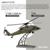 Aetheria WL K170 RC Helicopter with Altitude Hovering, 2.4G 4CH Remote Control Military Aircraft, UH-60L Brushless Motor Flybarless Helicopter, 6G/3D Stunt Copter Model for Adults -RTF view 2