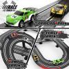 2 in 1 Slot Car Race Track Sets with 4 Slot Cars, 1:43 Electric Car Track for Boys, Dual Racing Game Lap Counter Circular Slope Track Sets, Birthday Gifts Toys for Boys Kids Ages 6 7 8 9 10 11 12 view 4