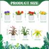 14 Pcs Miniature Dollhouse Plants Accessories for Doll House Tiny Fake Greenery Bonsai Ornament Crafts, Mini Artificial Plants, Dollhouse Plant for Doll House Decoration and DIY view 2