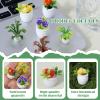 14 Pcs Miniature Dollhouse Plants Accessories for Doll House Tiny Fake Greenery Bonsai Ornament Crafts, Mini Artificial Plants, Dollhouse Plant for Doll House Decoration and DIY view 3