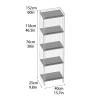 PurezmMoto Acrylic Display Stand, Multi-Level Vertical Display CaseAcrylic Multi-Color Available Display Case, for Home Office Ornaments Storage Shelves, Showcase(Green,40 * 25 * 76cm) view 2