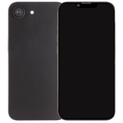 MockupArt MA166D Exhibition Model "iPhone 16e / Black Mock Up (Off Screen)" Dummy, No Shooting/Communication, Safe Domestic Manufacturer, Support, Japanese Instruction Manual Included (English