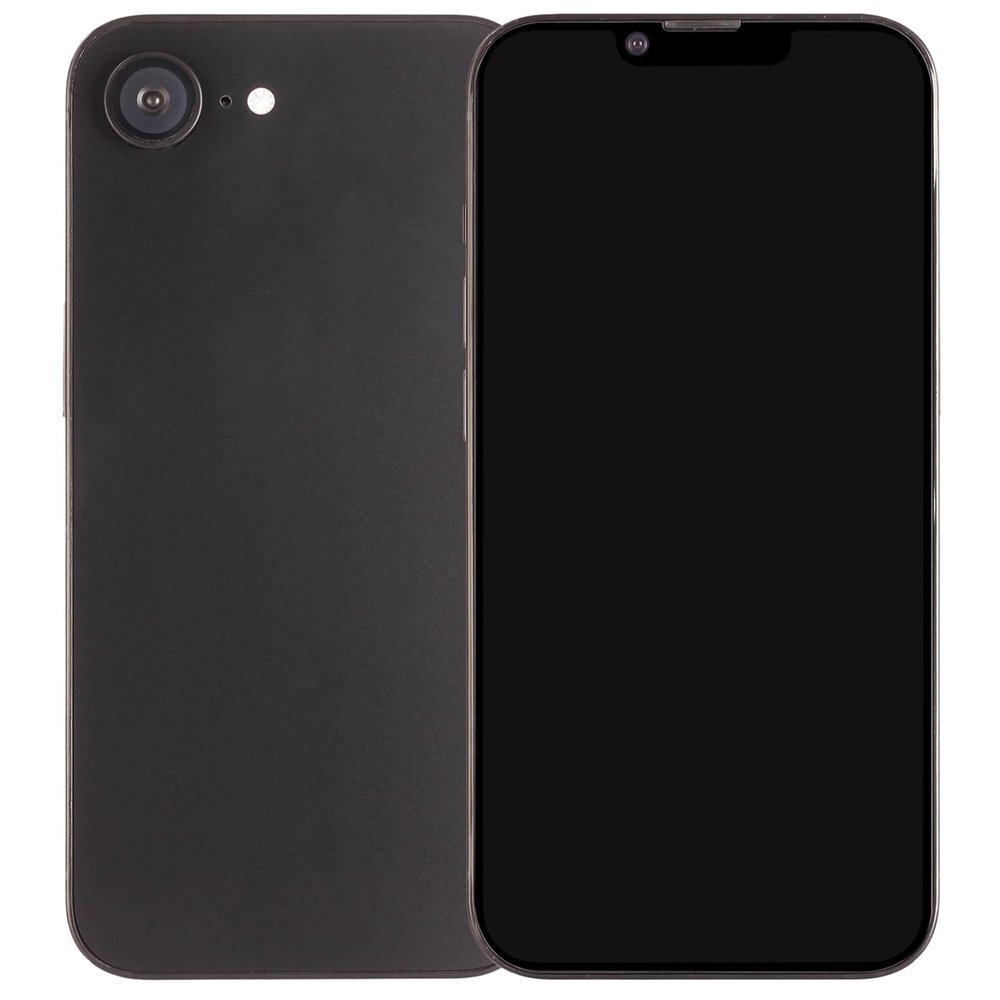 MockupArt MA166D Exhibition Model "iPhone 16e / Black Mock Up (Off Screen)" Dummy, No Shooting/Communication, Safe Domestic Manufacturer, Support, Japanese Instruction Manual Included (English
