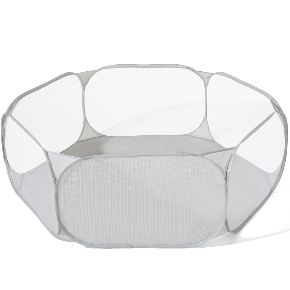 Kids Ball Pit, Large Pop Up Toddler Ball Pits 47inches Play Tent for Toddlers Girls Boys for Indoor&Outdoor Play Tent with Carry Tote, Balls Not Included (Gray)