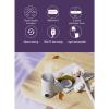 400ML Portable Milk Warmer Mixer, Travel Bottle Warmer Built in Rotating Stirrer Heating Up to 55C Quickly Thaws Milk for Home or Outdoors, Car, Work. Stainless Steel view 2