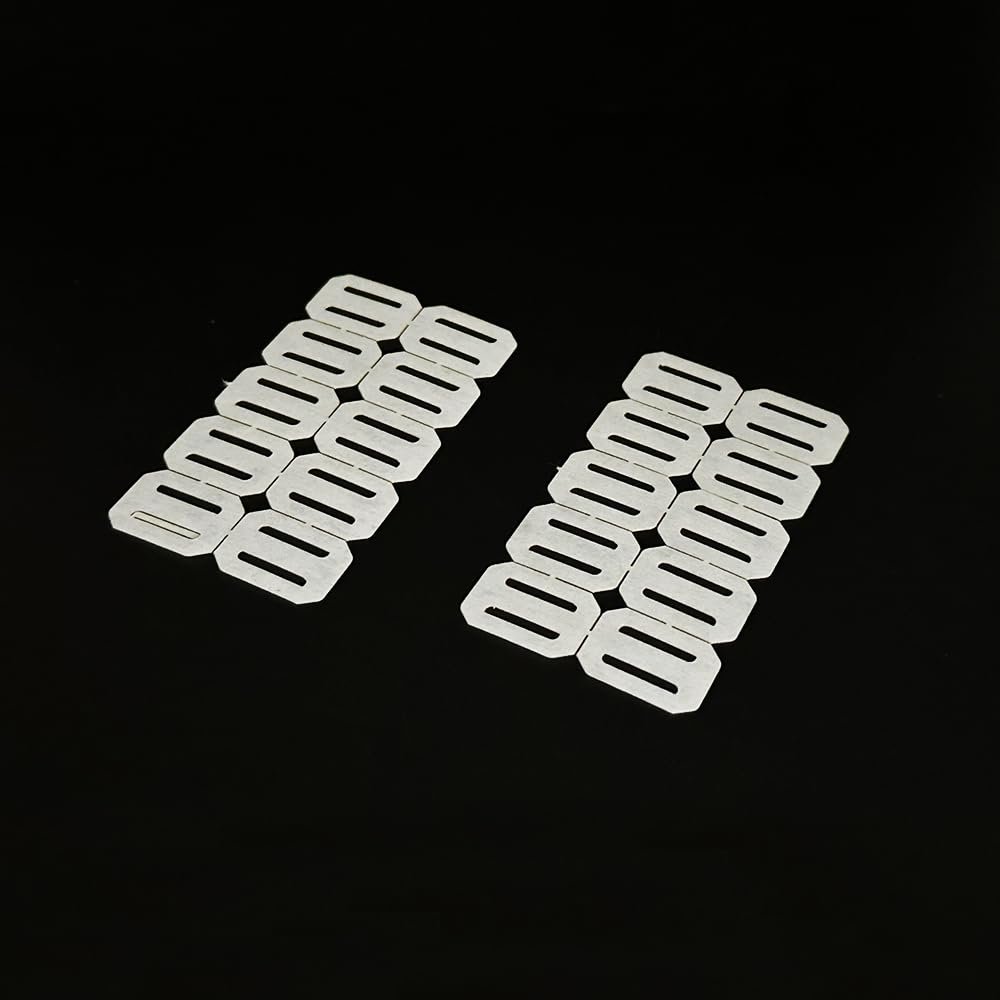 20PCS RC Plane Hinge Folding Leaf Paper Hinges Model Aileron Tail Wing Connector for RC Airplane Aircraft Helicopter DIY Model Plane Fix Wing Parts (20x15mm Rectangle)