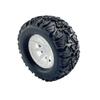 4PCS Toy Car Wheel Model Car Rubber Tire Wheels with Metal Shaft Round Rod Axles for RC Car Truck Robot DIY Model Toy Wheel Replace Parts (3x55mm) view 1