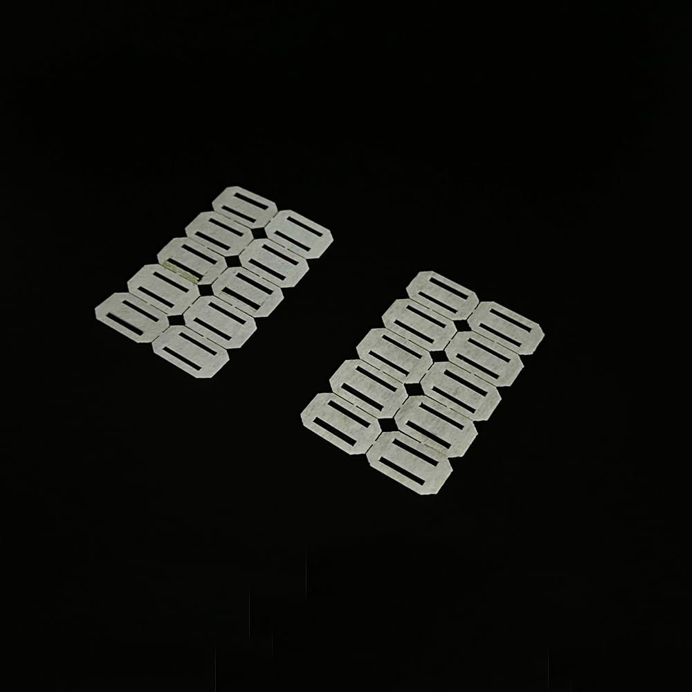 20PCS RC Plane Hinge Folding Leaf Paper Hinges Model Aileron Tail Wing Connector for RC Airplane Aircraft Helicopter DIY Model Plane Fix Wing Parts (20x13mm Rectangle)