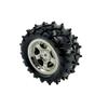 4PCS Toy Car Wheel Plastic Model Toy Tire Wheel with Metal Shaft Round Rod Axles for RC Car Truck Robot DIY Model Toy Parts (3x55mm) view 1
