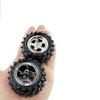 4PCS Toy Car Wheel Plastic Model Toy Tire Wheel with Metal Shaft Round Rod Axles for RC Car Truck Robot DIY Model Toy Parts (3x55mm) view 4