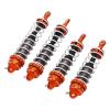 RC Shock Absorbers, Aluminum Alloy Replacement Damper Springs for ZD Racing 1/7 DBX 07, Adjustable Height with High Elastic Spring, Stable Running, sturdy and rust Resistant (Orange titanium color) view 2