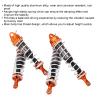 RC Shock Absorbers, Aluminum Alloy Replacement Damper Springs for ZD Racing 1/7 DBX 07, Adjustable Height with High Elastic Spring, Stable Running, sturdy and rust Resistant (Orange titanium color) view 3