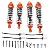 RC Shock Absorbers, Aluminum Alloy Replacement Damper Springs for ZD Racing 1/7 DBX 07, Adjustable Height with High Elastic Spring, Stable Running, sturdy and rust Resistant (Orange titanium color) view 4