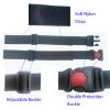2 Pcs High Chair Straps Replacement Ingenuity Swing Child Stroller Baby 2-Point Safety Belt Kid Safe Strap Pushchair Stroller Security Straps Replacement Harness Belt for Pushchair HighChair(Black) view 3