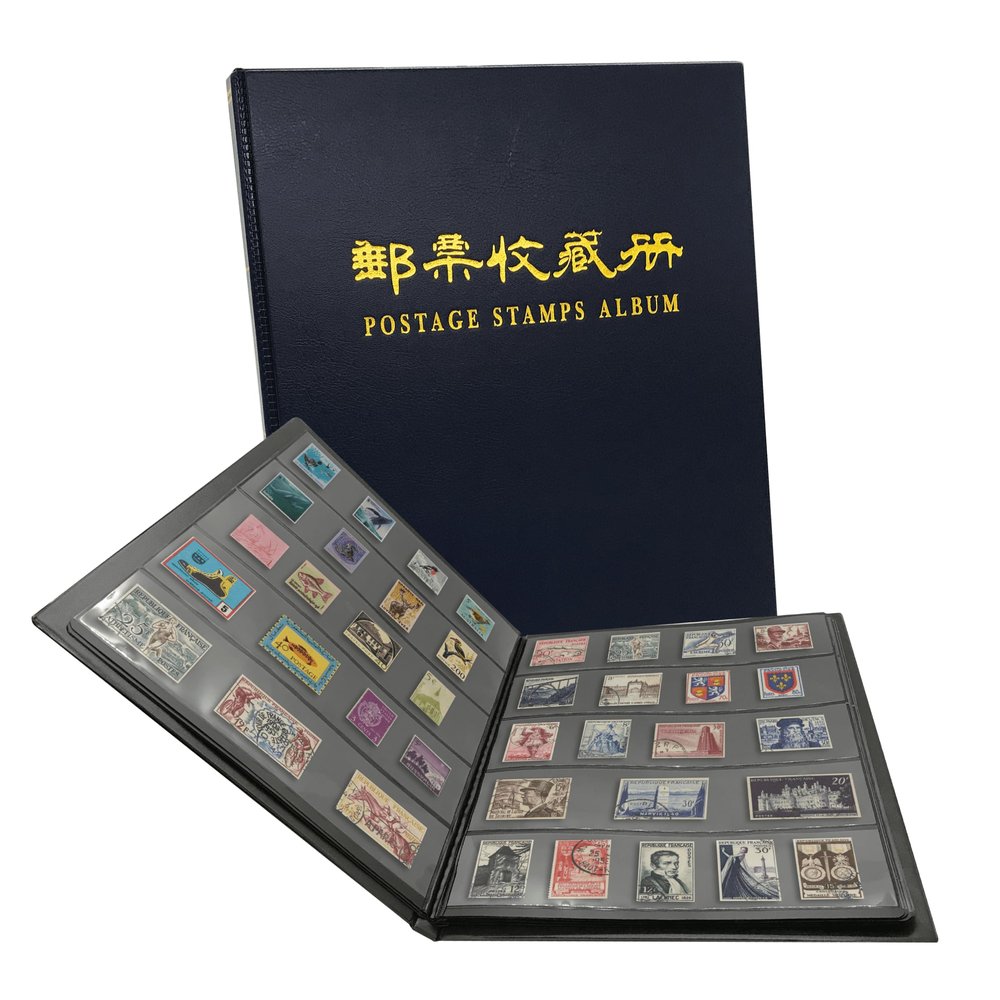 PCCB MINGT 5 Rows 100 Slots Stamp Album (Blue)