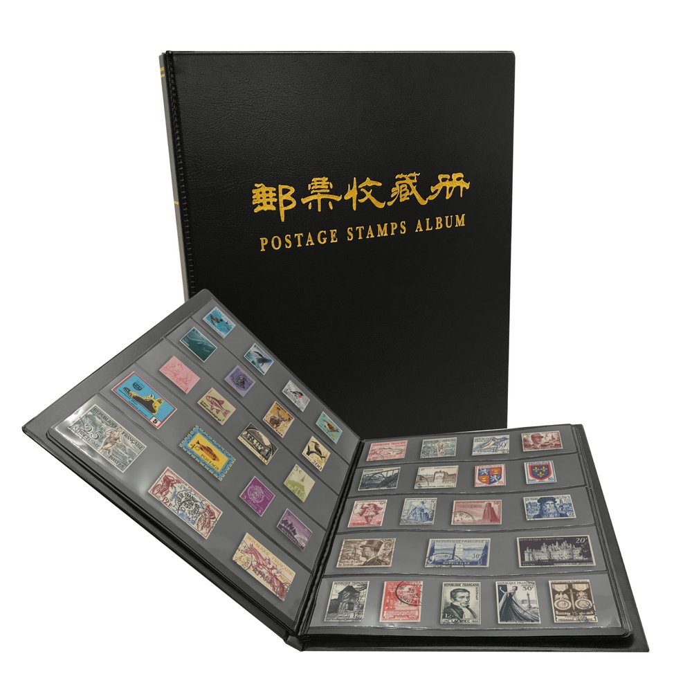 PCCB MINGT 5 Rows 100 Slots Stamp Album (Black)