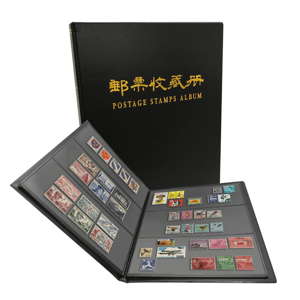 PCCB MINGT 3 Rows 60 Slots Stamp Album (Black)
