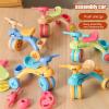 Assembly Tricycle Toy | Toy Tricycle - Babys First Trike | Indoor-Outdoor Tricycle, Three-Wheel Balance Bike, Creative Toy with Durability, Fine Motor Skills Games, Lightweight Push Bike for Kids view 3