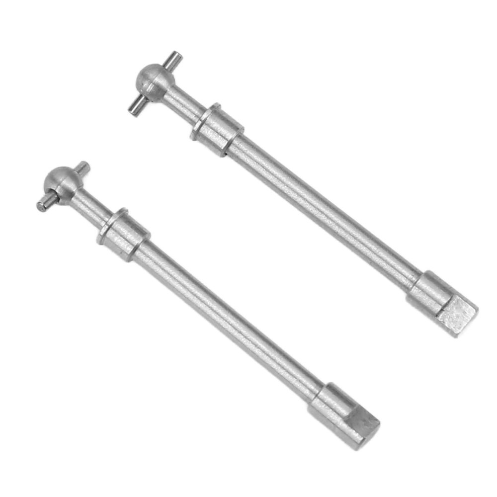 2pcs Hardened Steel ONT Axle Drive Shaft Upgrade Parts for Axial SCX24 /24 RC Wler Car, Stainl Steel ONT Drive Shaft Replacement, /24 H ONT Axle Drive ShaftCompatible with Axial