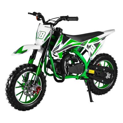 feneihe 50cc Dirt Bike,2-Stroke Kid Dirt Bike,Dirt Bikes for Kids 8-14,Off Road Gas Power Mini Pocket Motorcycle with Front Rear Disc Brakes,Mini Dirt Scooter Bike with Speeds up to 40 MPH Green 1