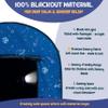 LARCHE Sensory Tent for Kids with LED Lights & Remote Blackout Pop-Up Calm Down for Autism, ADHD & SPD Indoor Sensory Room & Play Tent Foldable & Portable (Space Theme, Regular 35.4 in) view 3