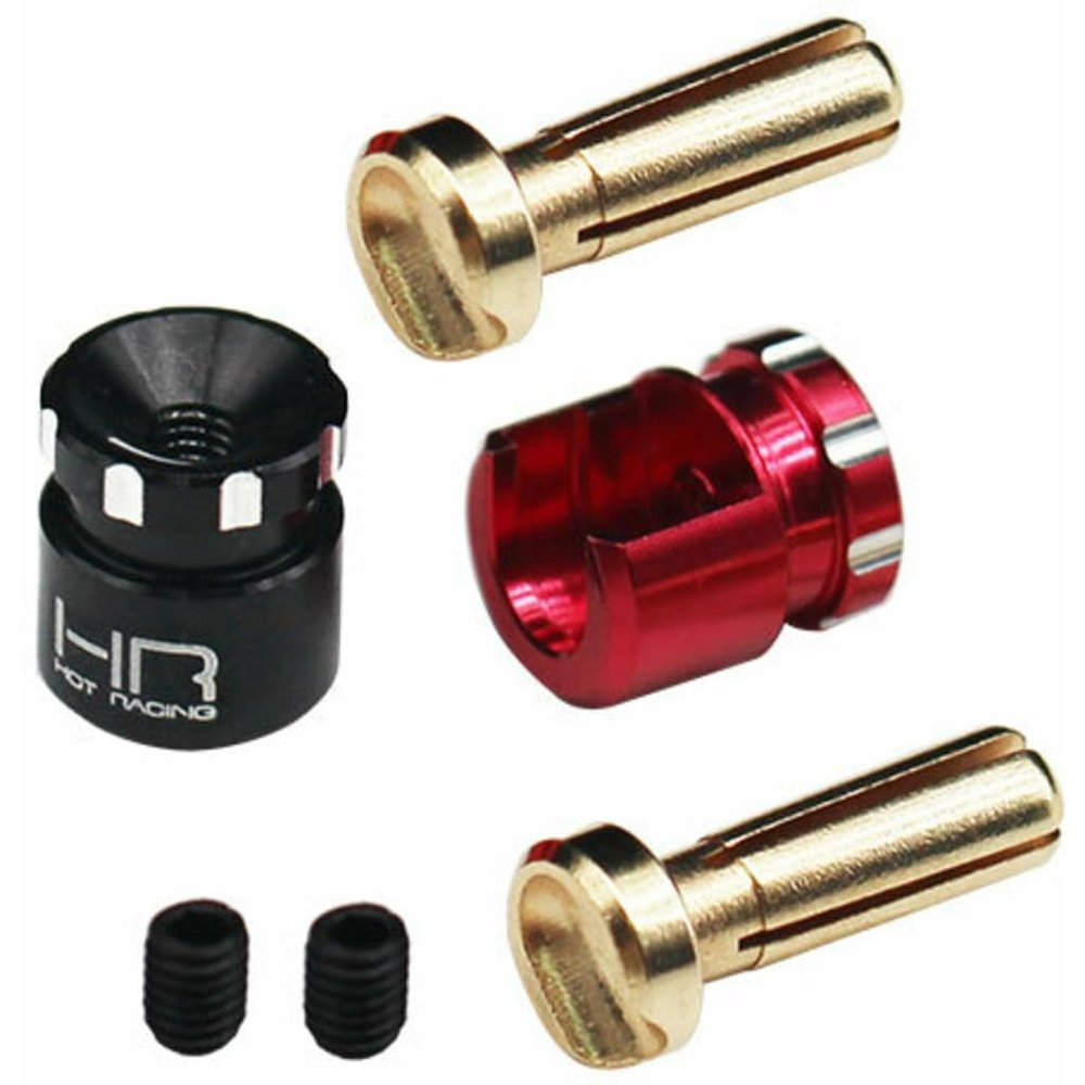 Hot Racing ACE416HP Heat Sink 4mm Bullet Heat Sink Plug Grips 16mm