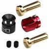 Hot Racing ACE416HP Heat Sink 4mm Bullet Heat Sink Plug Grips 16mm view 1