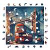 Wooden Puzzles for Adults, London Premium Jigsaw Puzzles, 353 Pieces Challenging Wooden Jigsaw, 11,4" x11,4 (29x29 cm) Unique Shape, Wooden Jigsaw Puzzles for Adults view 2