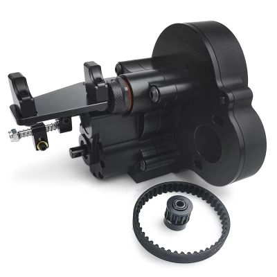 RC Car Accessories Compatible with Axial for SCX10 for Wrangler for Wraith 90048 1/10 RC Crawler Car Parts Reverse Gearbox with Transmission Belt 2 Speeds