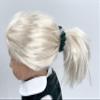 18 inch Doll Outfit-School Plaid Jumper include Blouse and Hair Accessory/Add on Option: Sock and Shoe (Doll is not included) (Zip Front Jumper,White Sock,Matte Black Shoe, Forest Green) view 2