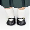 18 inch Doll Outfit-School Plaid Jumper include Blouse and Hair Accessory/Add on Option: Sock and Shoe (Doll is not included) (Zip Front Jumper,White Sock,Matte Black Shoe, Forest Green) view 4