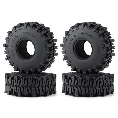 RC Car Repair Kit for Axial for SCX24 1/24 for TRX-4M 1/18 64 * 24mm / 27mm Swamper Mud Terrain Rubber Wheel Tires RC Car Upgrade Parts Decoration Accessories(Type B)