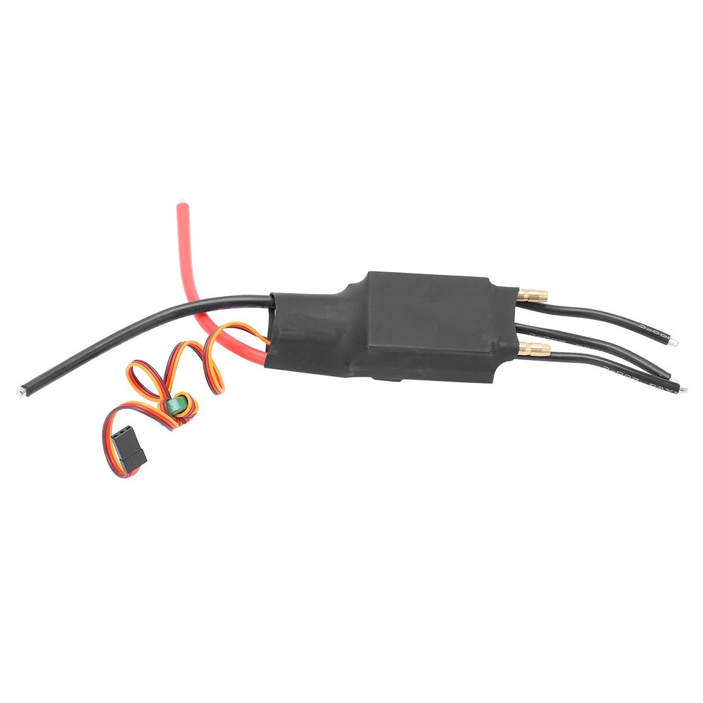 YedaHcy 125A Water Cooled Brushless ESC, Programmable Electronic Speed Controller with UBEC Output for RC Boats, Made of Sturdy Aluminum Alloy, Simple Design, Lightweight and Compact