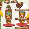 Geetery 12 Pcs Tiki Party Decoration Tiki Table Centerpiece Decorations Table Sign Standing Centerpieces for Birthday Party view 3