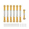 for Traxxas for Slash 4X4 2WD 1/10 1 Set Aluminum Turnbuckle Camber Link End Adjustable Kit RC Car Upgrade Parts RC Car Parts(Yellow) view 1