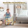 Wooden Baby Walker with Wheels, Push Walker for Baby Boy 12 Months, Baby Activity Center Sit to Stand Walker Small Size view 2