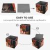 HEBVNJF Foldable Storage Bins Collapsible Cube Bins Closet Bulldog And Flowers Storage Bins with Reinforced Handle for Clothing Blanket Toy view 4