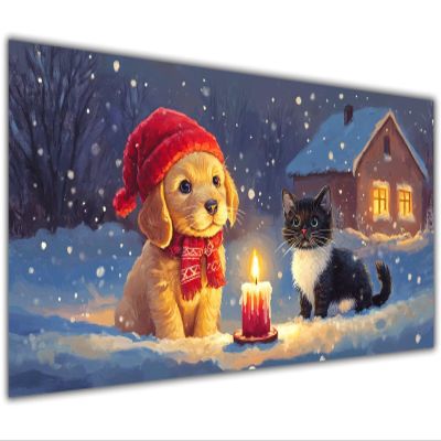100x200cm Large Paint by Numbers Kit for Adults Animal Paint by Numbers ChristmasColored Oil Canvas Art Kit with Acrylic Pigment Brushes for Home Wall Decor Crafts Man Women Hobbies Girls Gift KL-868