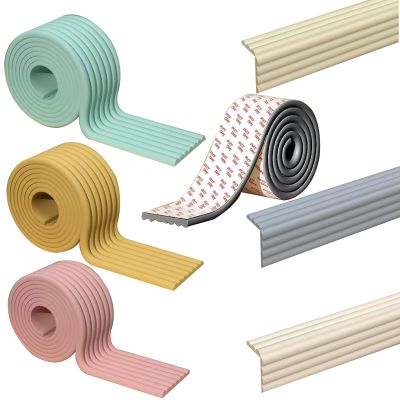 PIQUAMNEH Furniture Safety Bumper Guard,Guard Anti-Collision Bar Protector,W Shape,Furniture TableWall Edge Protectors Foam,for Different Size Furniture, Suitable for Home, Nursery(Beige,6M)