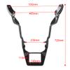 Bacar Motorcycle ABS Plastic Fairings Spoiler Cover for Harley for Touring Road Glide FLTRX 2017 2018 2019 2020 2021 2022 2023, Vivid Black view 4