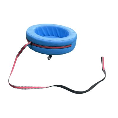DYNWAVE Kids Hand Pulled Cart Children's Soft Tire Cart Gift 360 Degree Rotating Versatile with Wheels Interactive Toy for Park Party, Blue