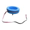 DYNWAVE Kids Hand Pulled Cart Children's Soft Tire Cart Gift 360 Degree Rotating Versatile with Wheels Interactive Toy for Park Party, Blue view 1