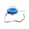 DYNWAVE Kids Hand Pulled Cart Children's Soft Tire Cart Gift 360 Degree Rotating Versatile with Wheels Interactive Toy for Park Party, Blue view 2